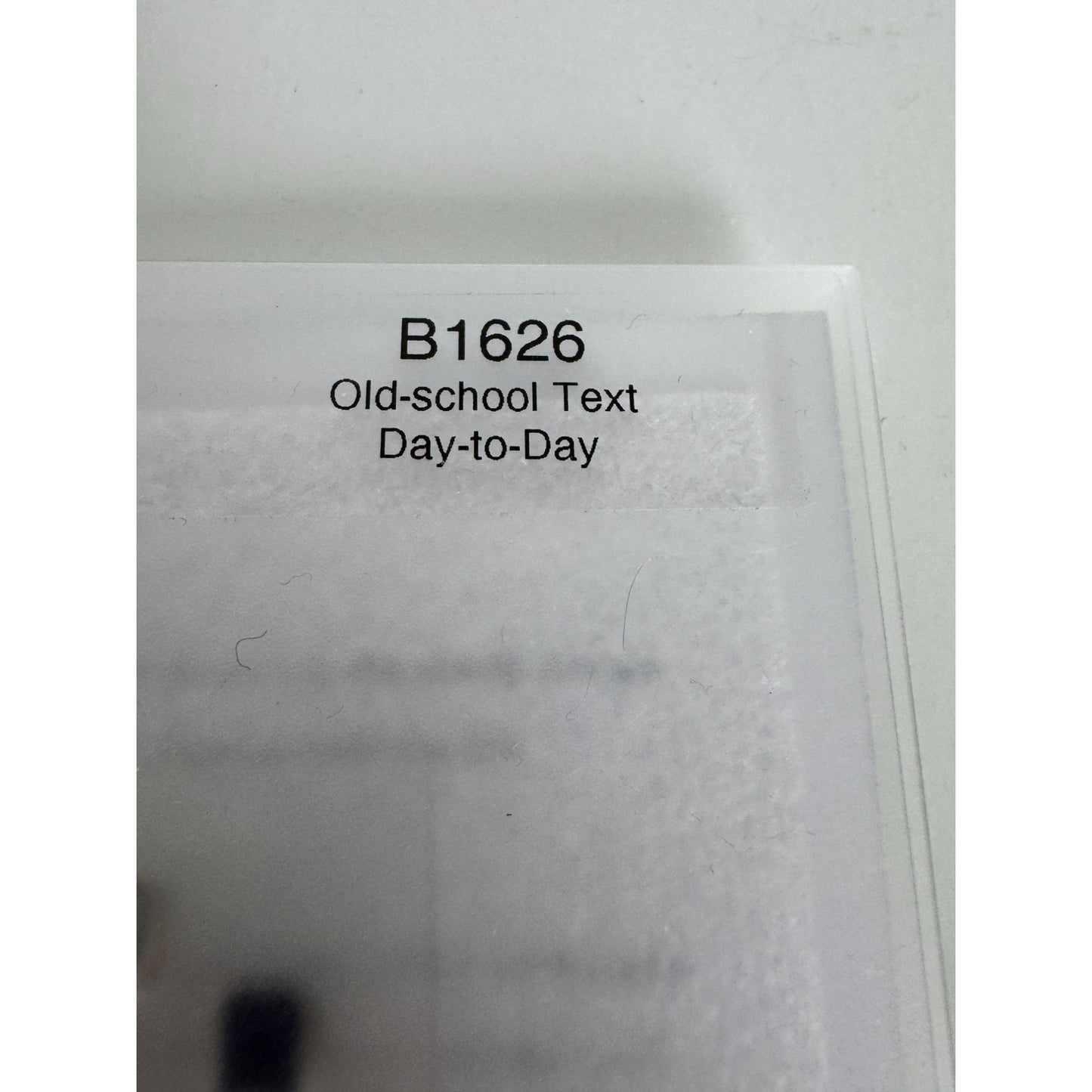 CTMH My Acrylix Acrylic Stamp Old School Text Letter Writing Card Making Funny