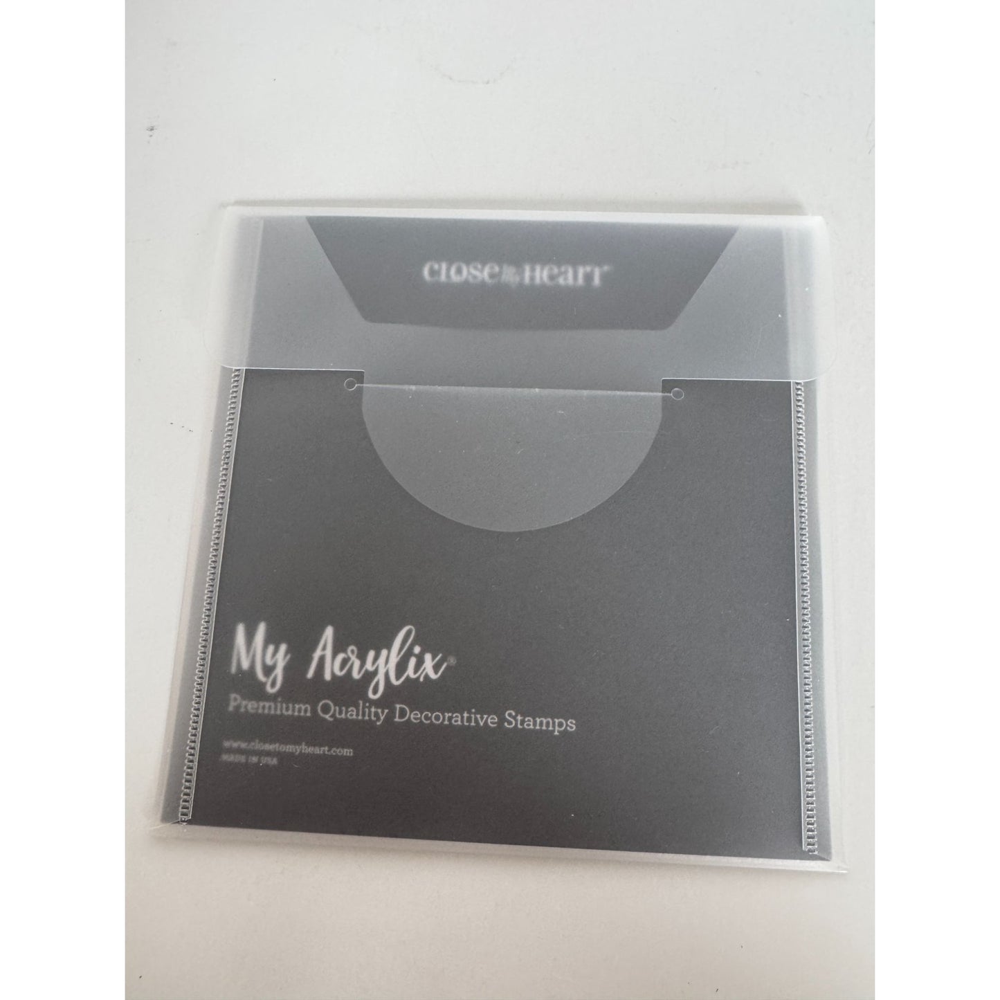 CTMH My Acrylix Acrylic Stamp Old School Text Letter Writing Card Making Funny