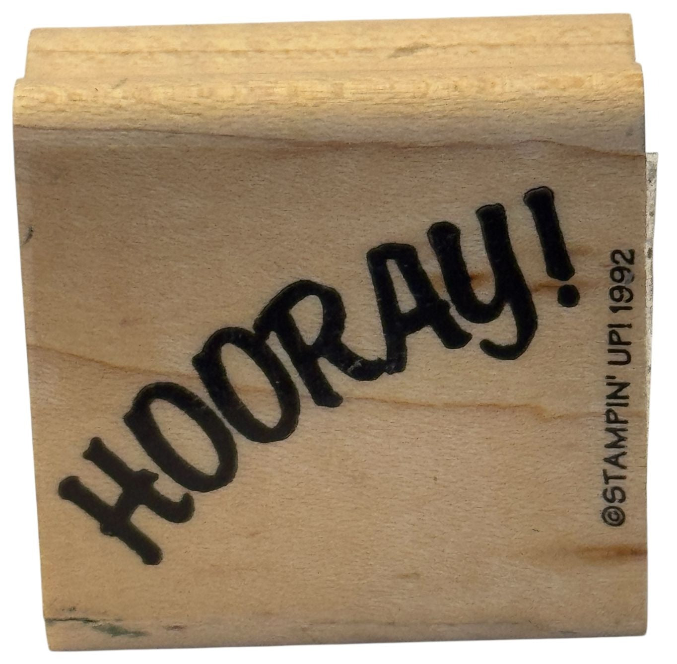 Stampin Up Rubber Stamp Hooray Crafting Scrapbooking Congrats Sentiment Words