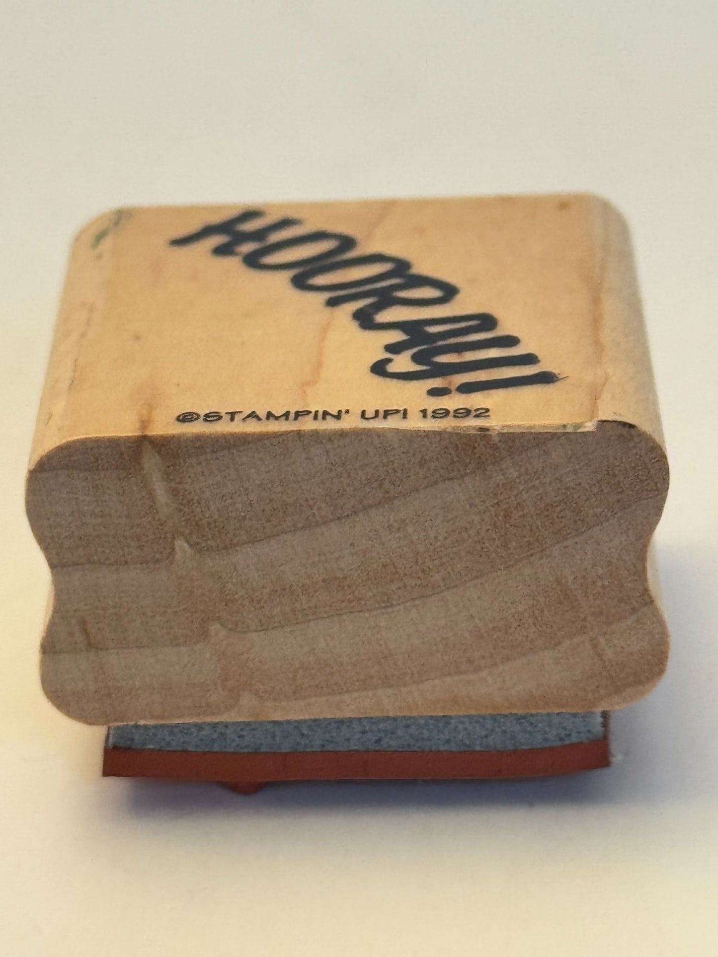 Stampin Up Rubber Stamp Hooray Crafting Scrapbooking Congrats Sentiment Words