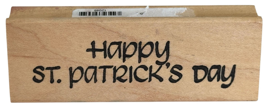 Stamps N More Rubber Stamp Happy St Patricks Day Cardmaking Words Spring March