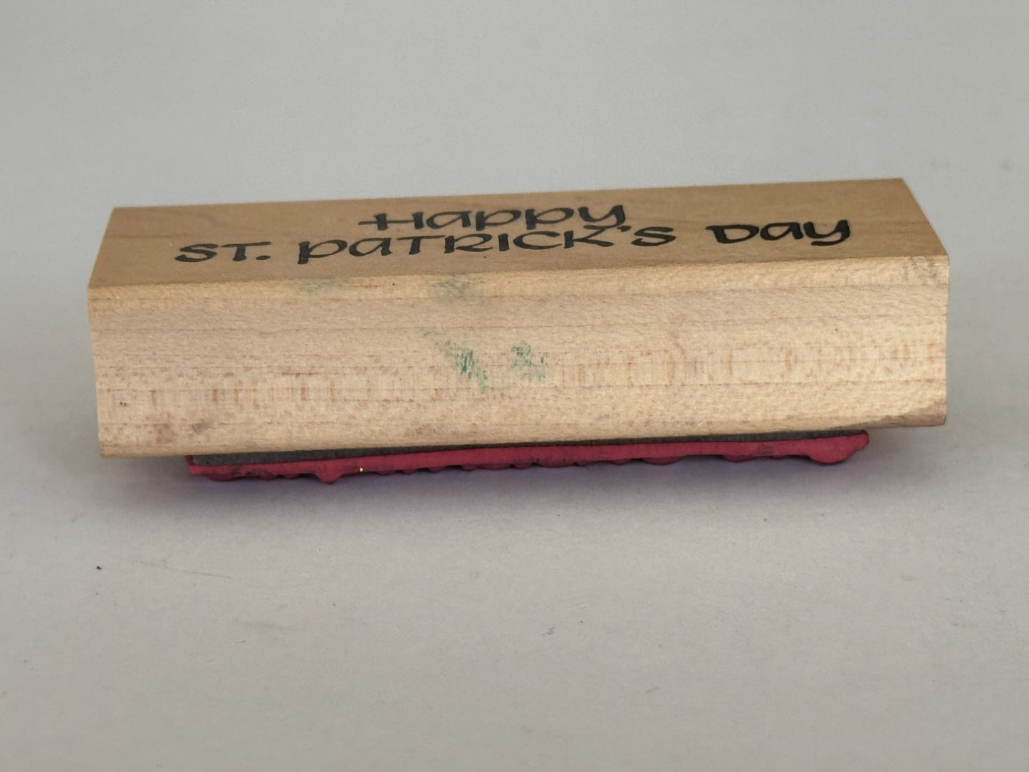 Stamps N More Rubber Stamp Happy St Patricks Day Cardmaking Words Spring March