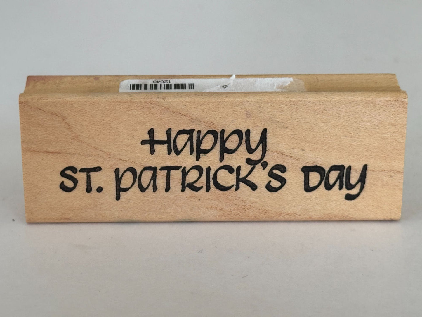 Stamps N More Rubber Stamp Happy St Patricks Day Cardmaking Words Spring March