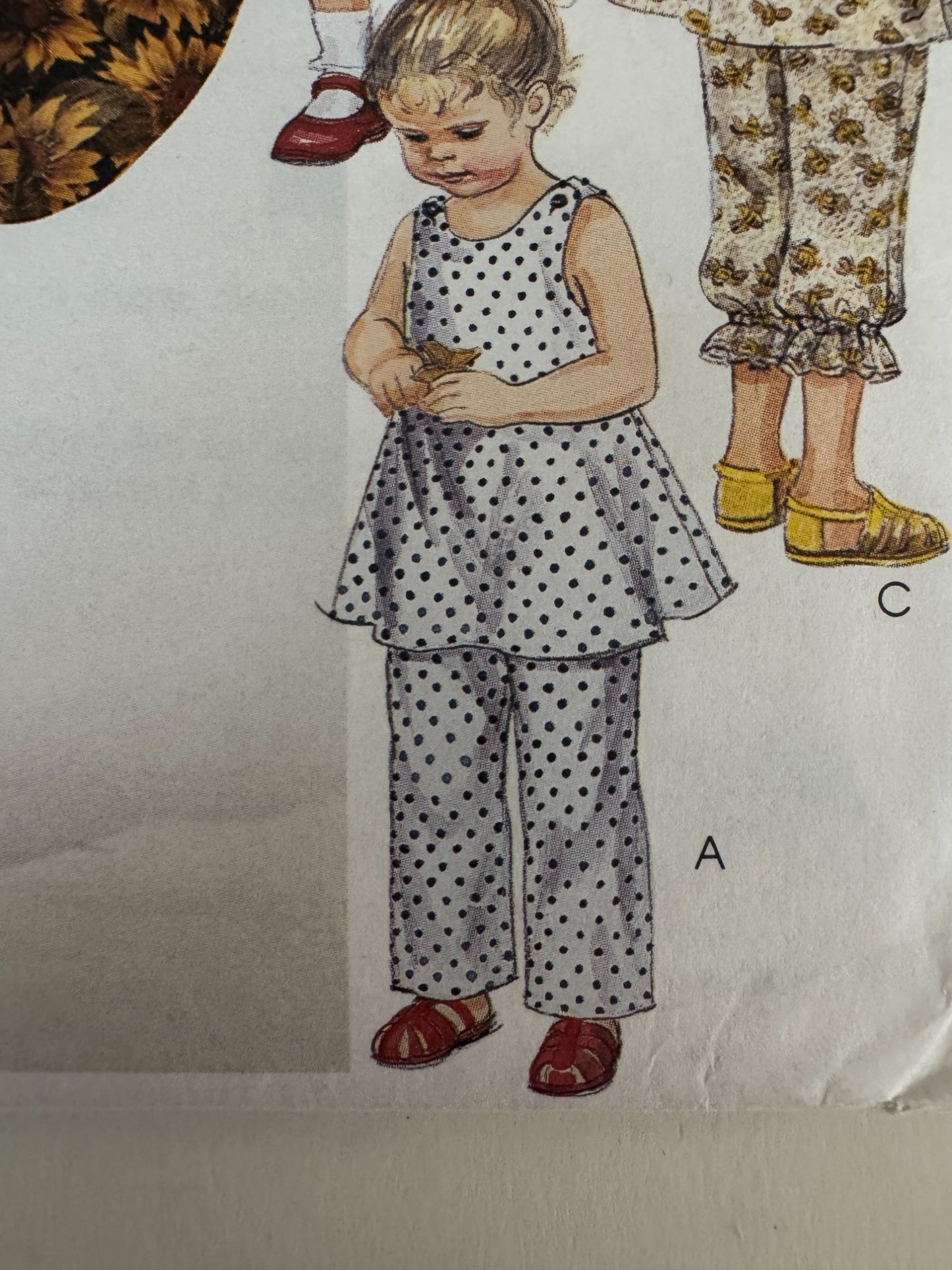 McCalls Sewing Pattern 7146 Girls Dress Tops Pants Shorts Sizes 4 5 6 Easy Uncut