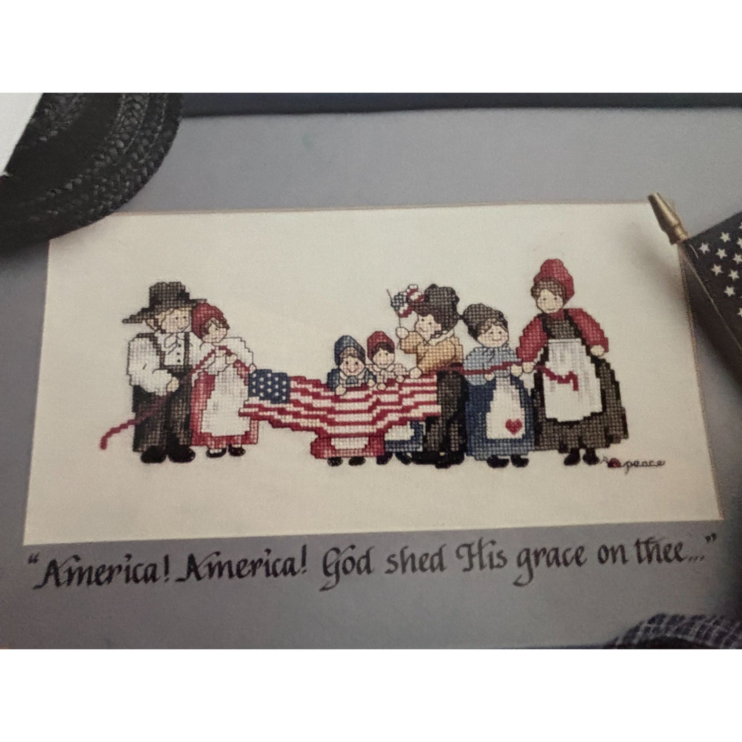 For The Love Of Cross Stitch Magazine September 1990 American Flag Patriotic Art