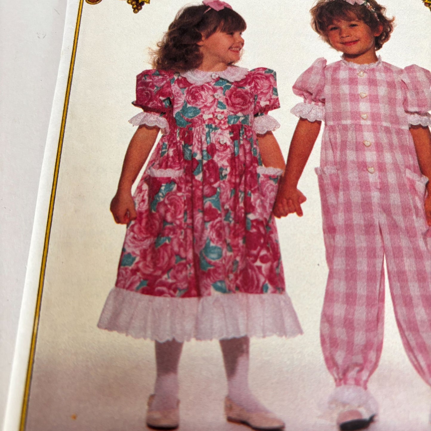 Butterick Sewing Pattern 6737 Dress Jumpsuit Toddler Girls 12M 2T 3T Easter Uncut