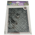 Hero Arts Clings Rubber Stamp Canvas Background Texture Mixed Media Grunge Textile Effect Cardmaking