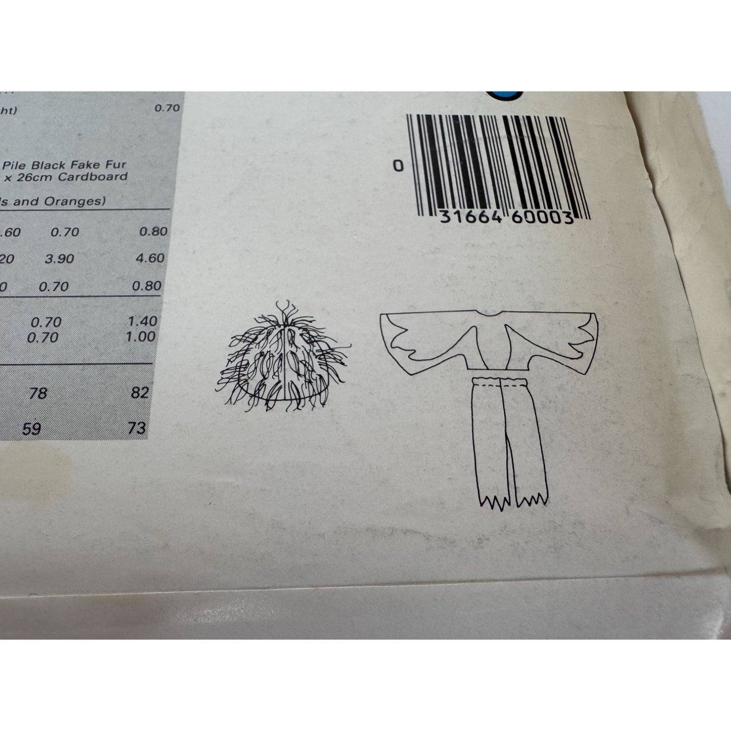 Vogue Sewing Pattern 8788 Craft Jim Hensons Muppet Animal Kids Halloween Costume