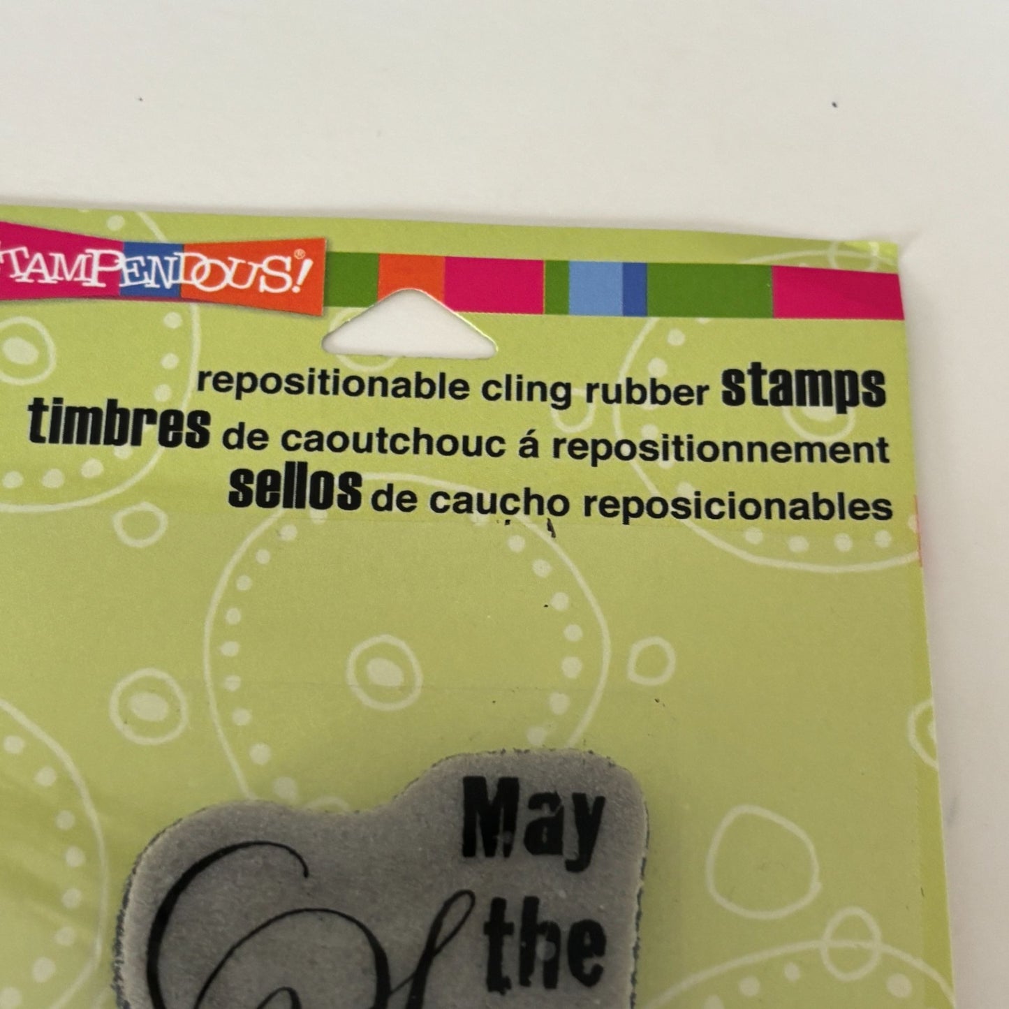 Stampendous Cling Stamp May the Sun Shine Sentiment Card Making Encouragement Quote Friendship Words