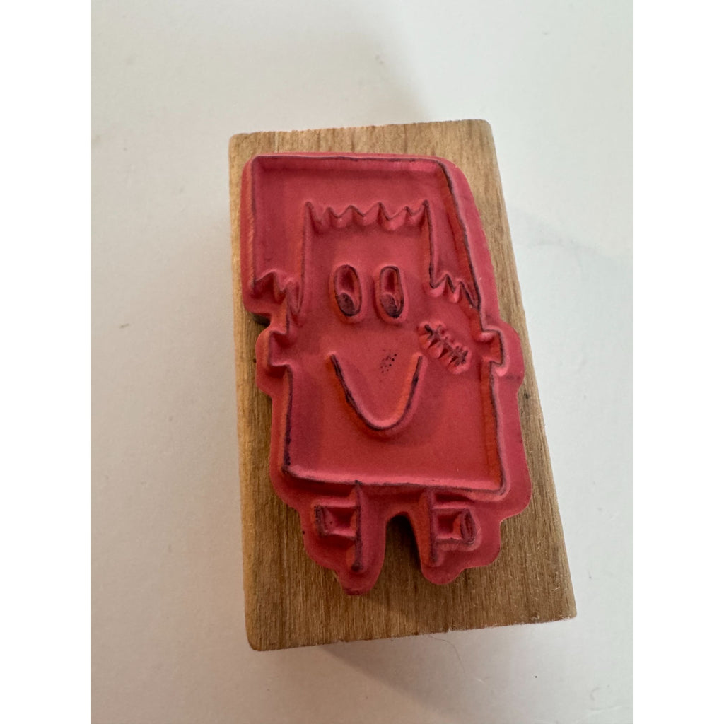 Studio G Rubber Stamp Halloween Frankenstein Scar Face Monster Card Making