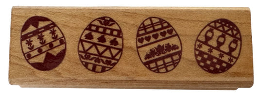 Sonlight Impressions Rubber Stamp Easter Eggs Egg Border Spring Card Making