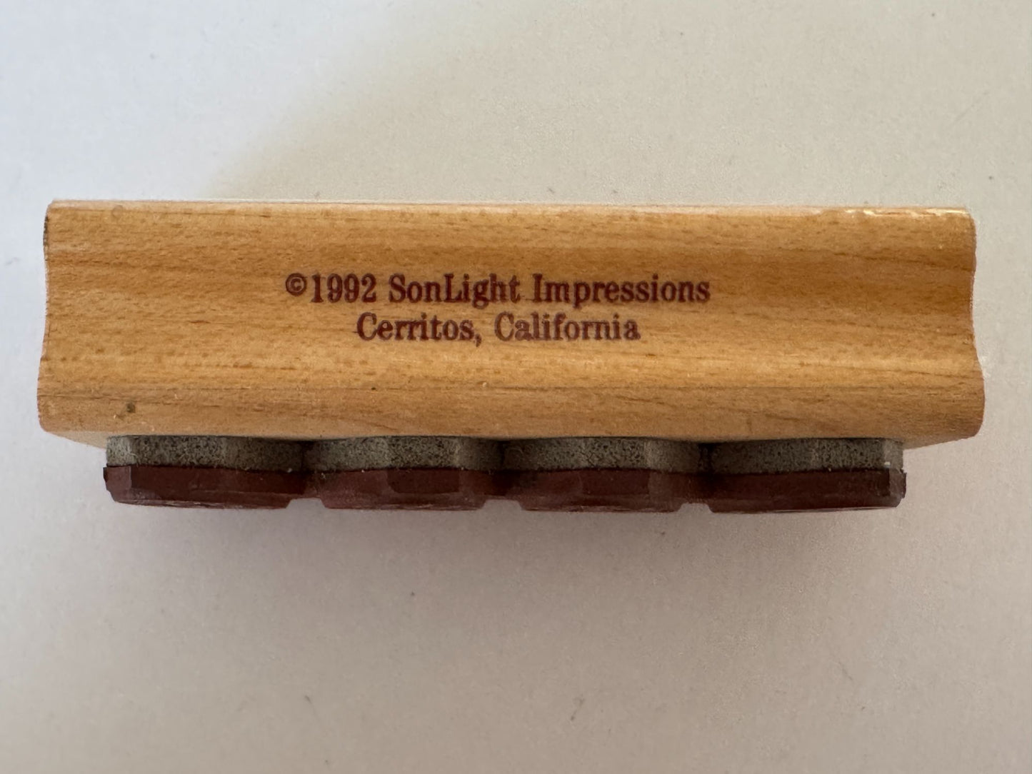 Sonlight Impressions Rubber Stamp Easter Eggs Egg Border Spring Card Making