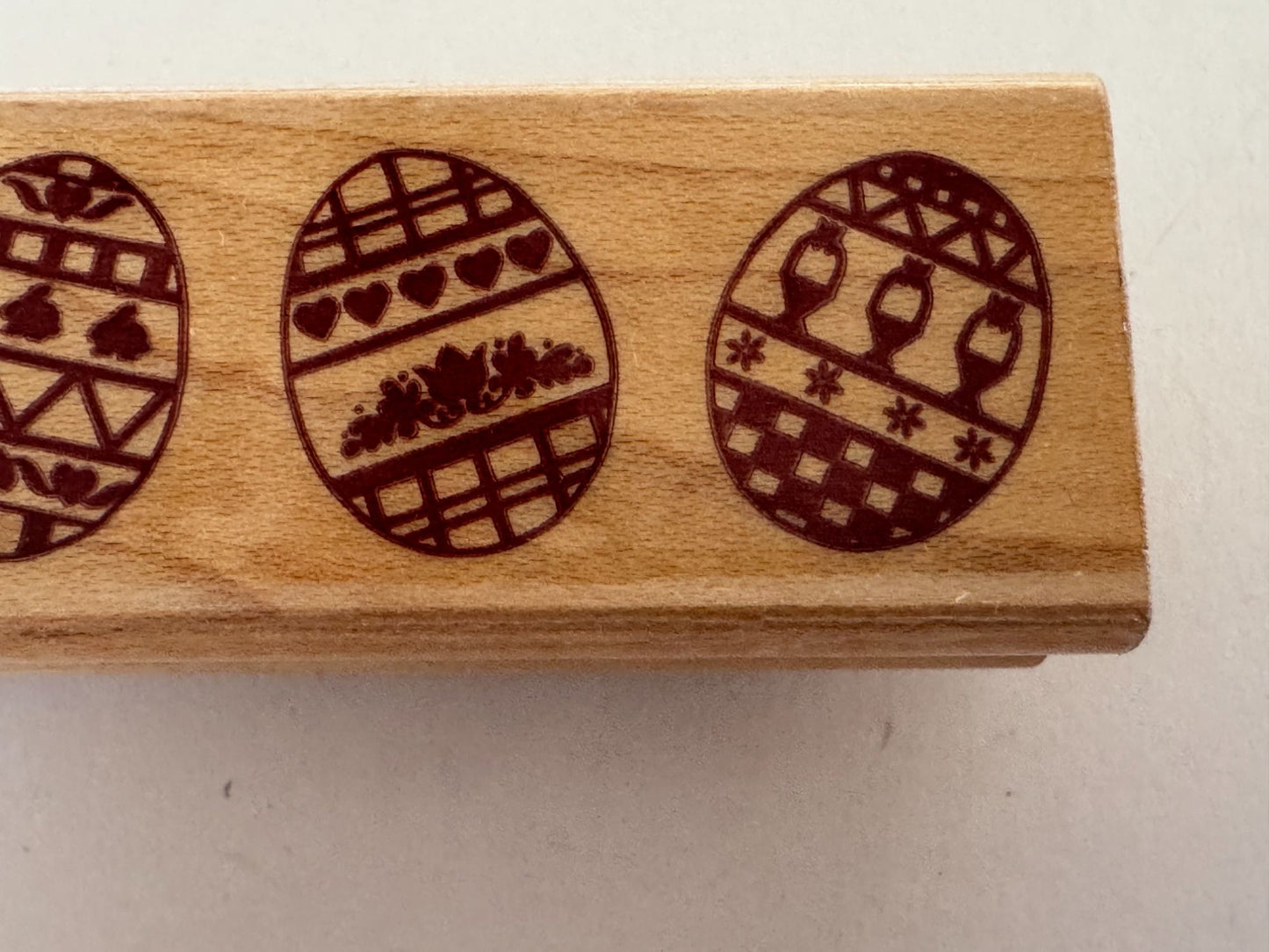 Sonlight Impressions Rubber Stamp Easter Eggs Egg Border Spring Card Making
