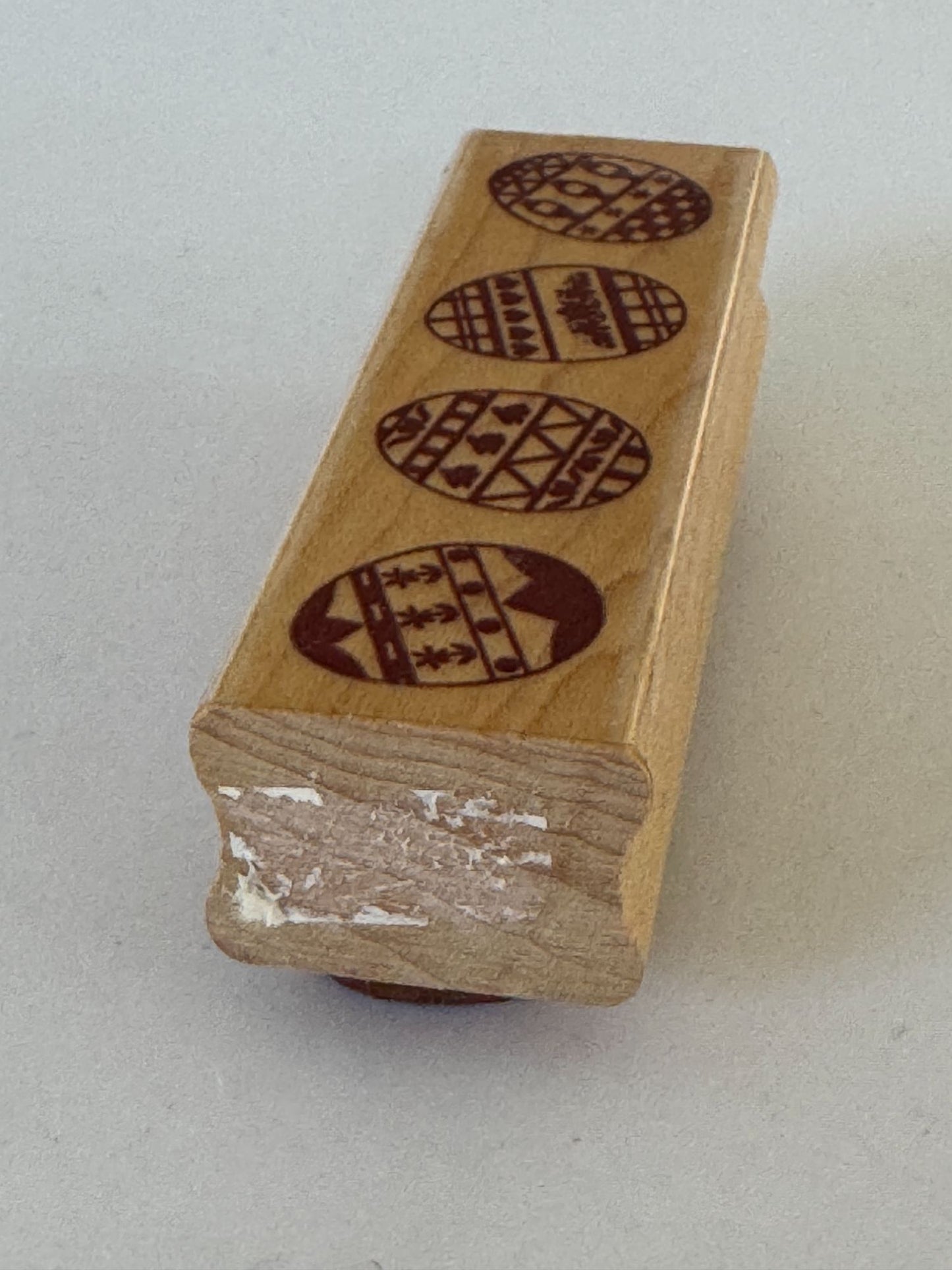 Sonlight Impressions Rubber Stamp Easter Eggs Egg Border Spring Card Making