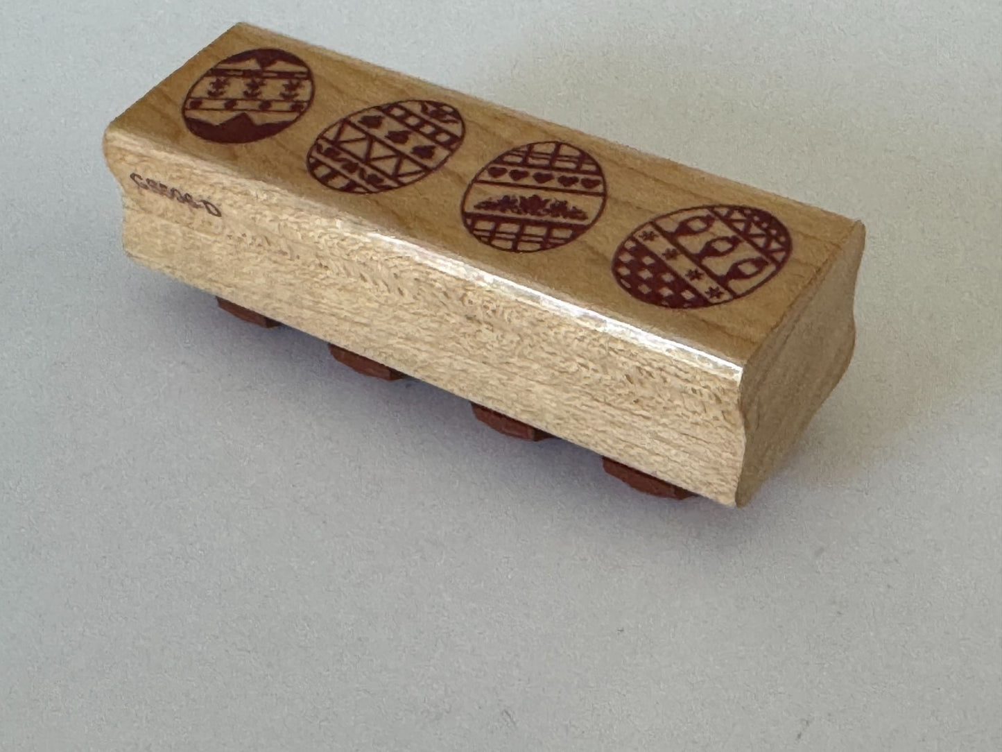 Sonlight Impressions Rubber Stamp Easter Eggs Egg Border Spring Card Making
