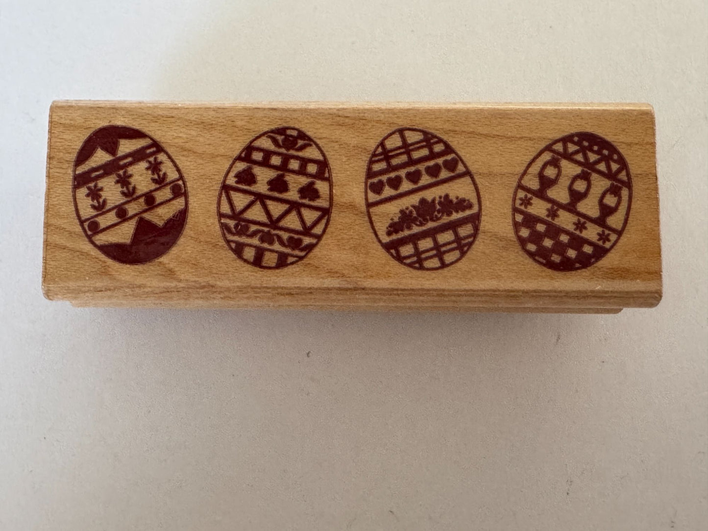 Sonlight Impressions Rubber Stamp Easter Eggs Egg Border Spring Card Making
