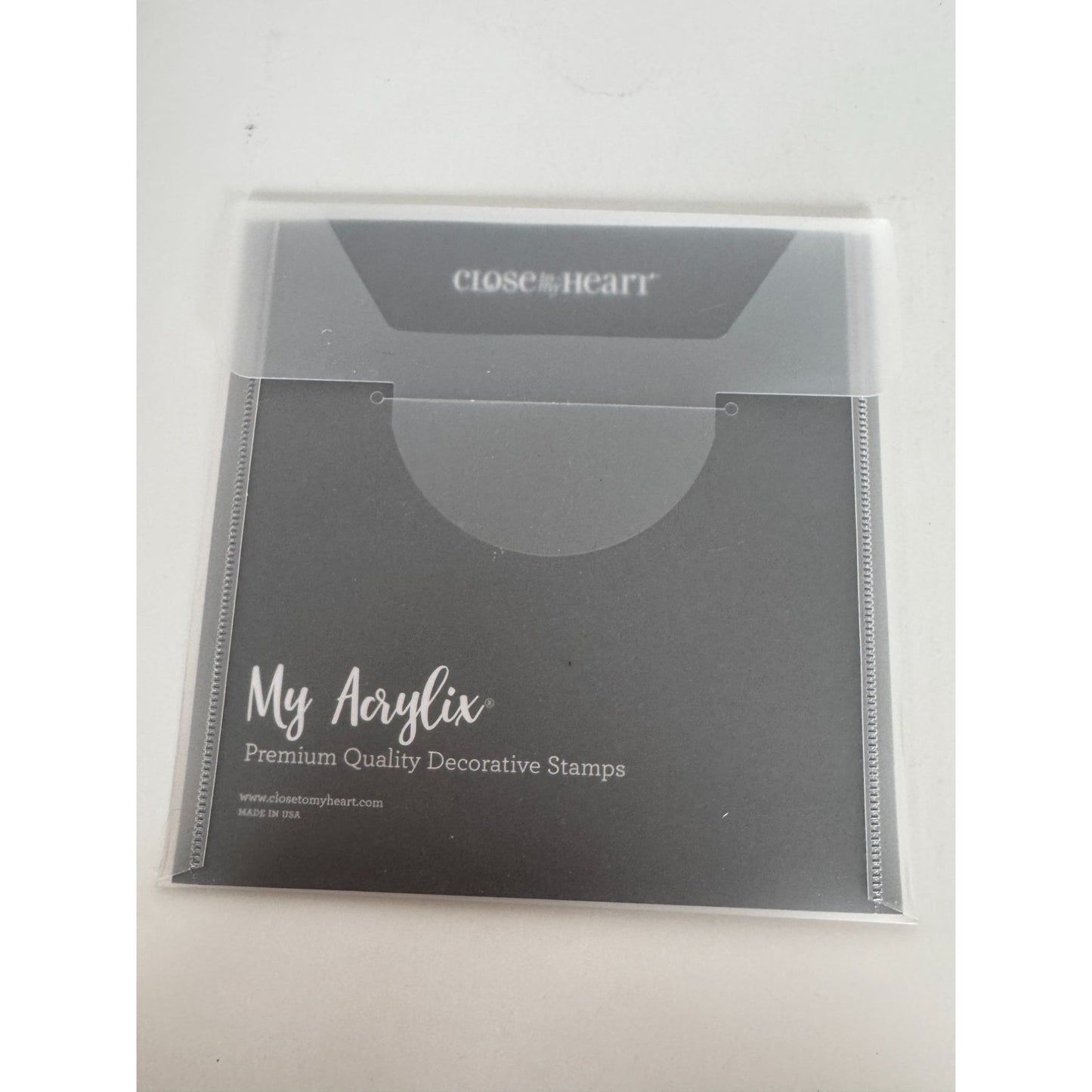 CTMH My Acrylix Acrylic Stamp Set Here Is to You Card Making Sentiments B1597