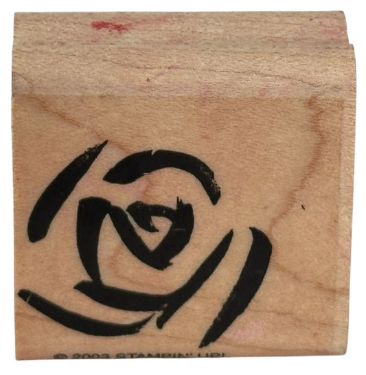 Stampin Up Rubber Stamp Rose Flower Outline Spring Anniversary Card Making Craft