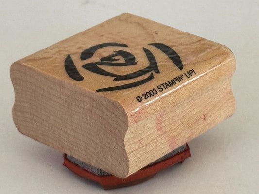 Stampin Up Rubber Stamp Rose Flower Outline Spring Anniversary Card Making Craft