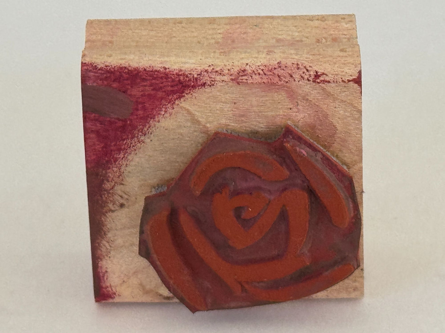 Stampin Up Rubber Stamp Rose Flower Outline Spring Anniversary Card Making Craft