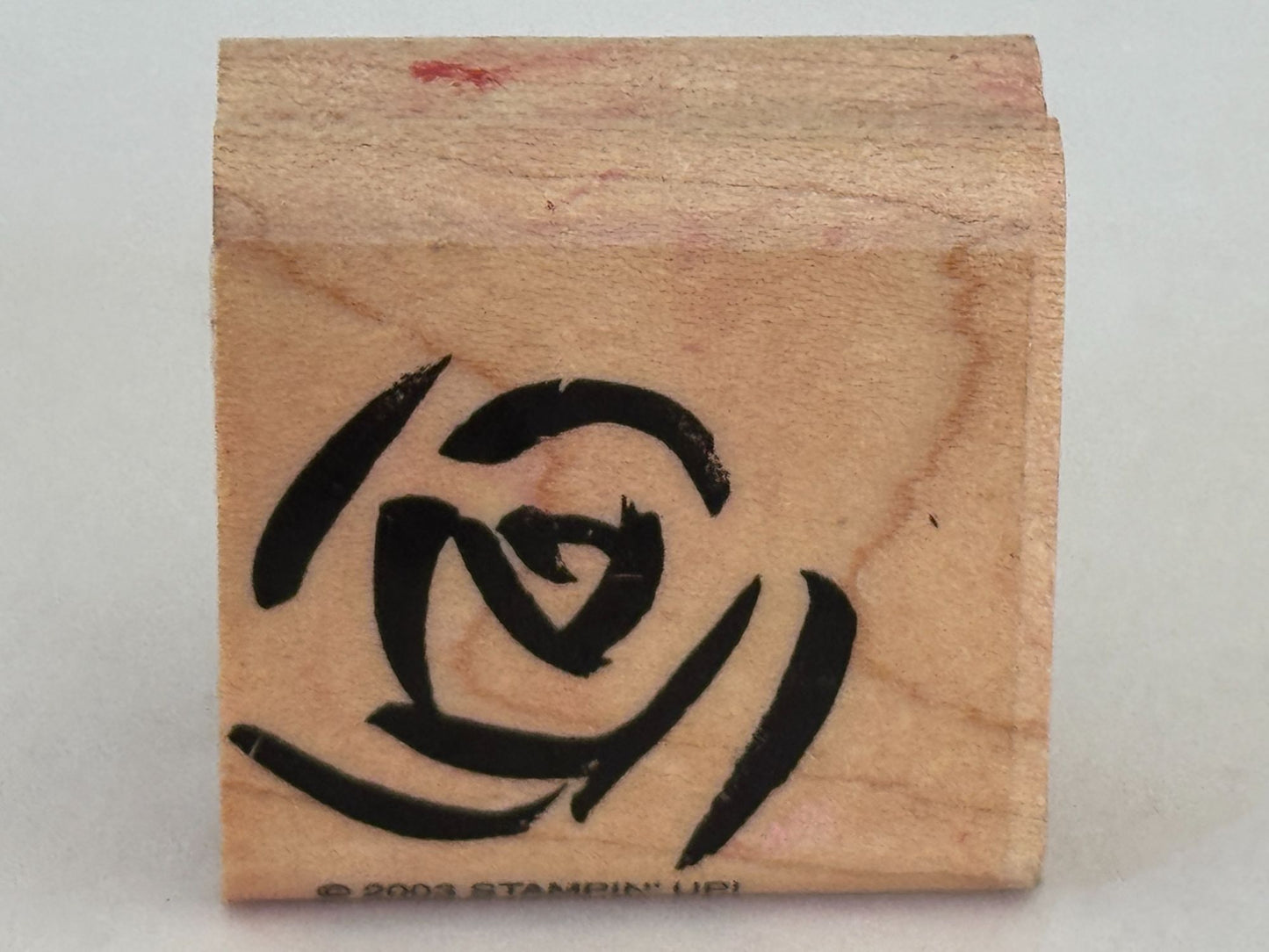 Stampin Up Rubber Stamp Rose Flower Outline Spring Anniversary Card Making Craft