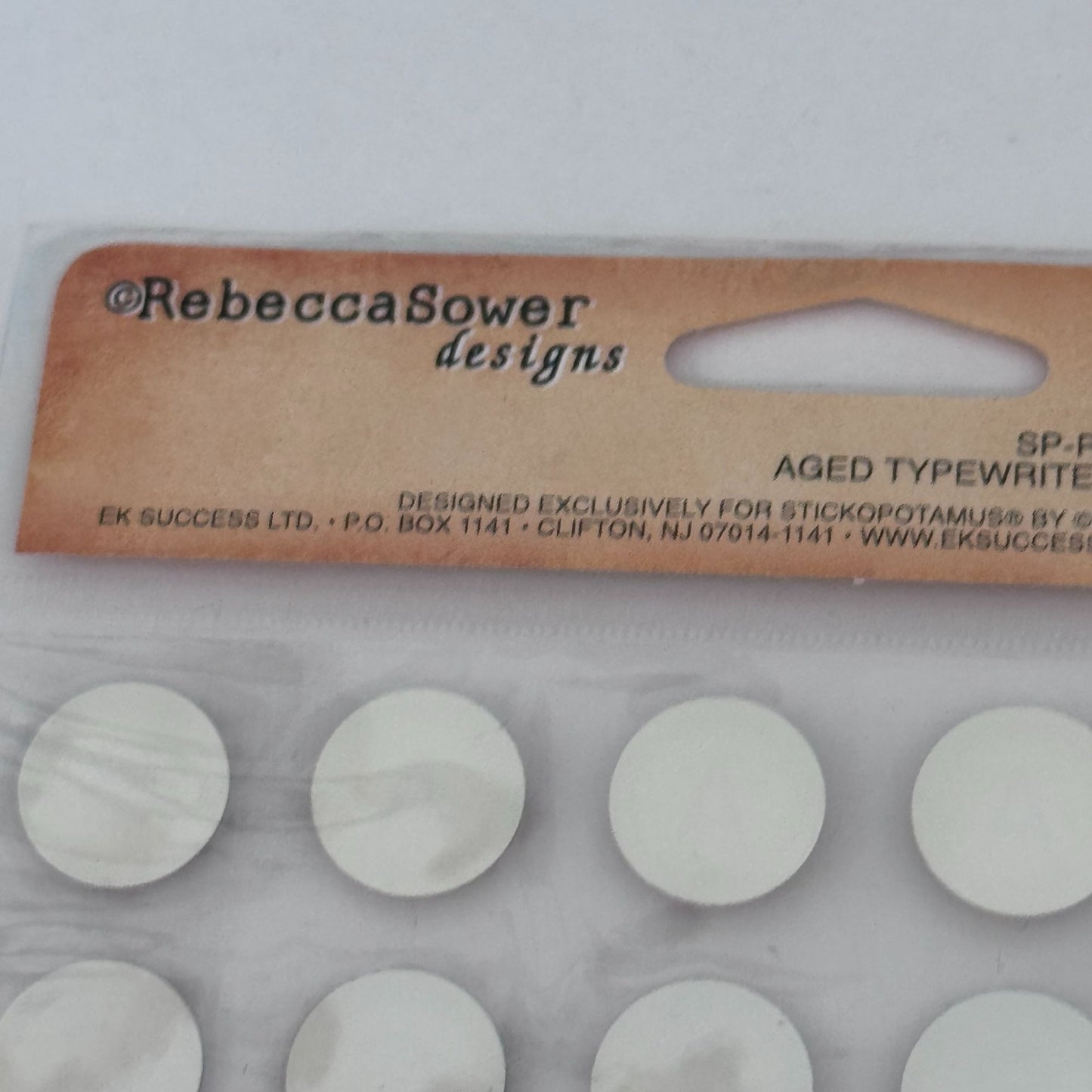 Sticko Nostalgiques Stickers Aged Typewriter ABC Alphabet Journaling Scrapbook Ephemera Rebecca Sower Cardmaking Craft