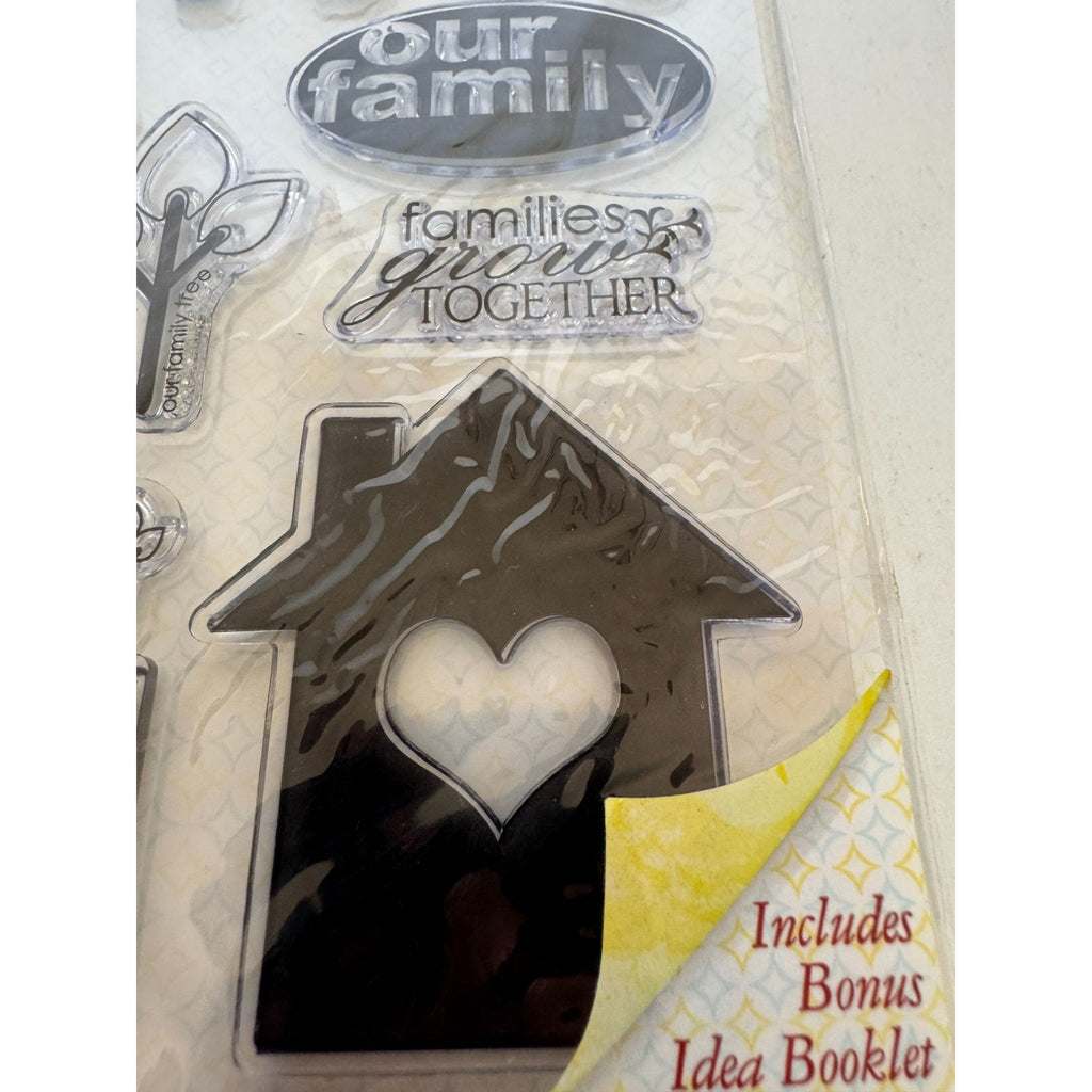 Autumn Leaves Stampology 16-Piece Family Theme Clear Stamps Kezia Whitteker Love