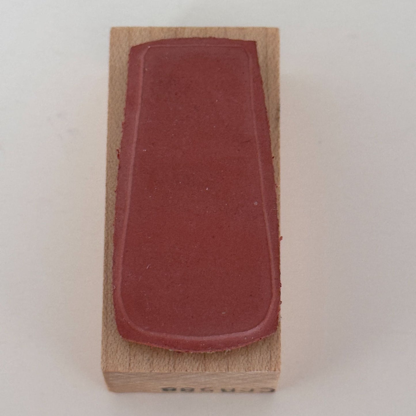 CC Rubber Stamp Solid Brush Stroke Grunge Background Mixed Media Art Cardmaking Wood Mounted