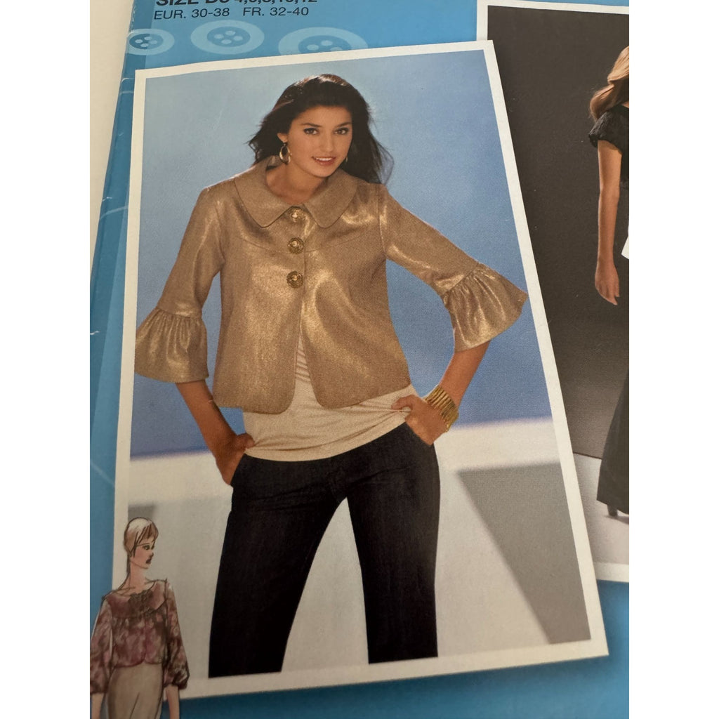 Simplicity 3538 Project Runway Sewing Pattern Misses Jackets Tops Sz 4-12 Uncut