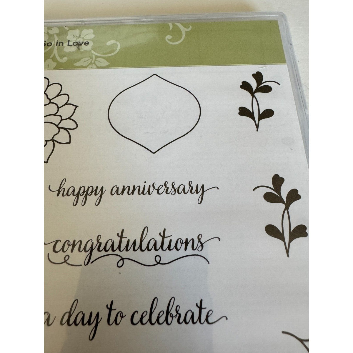 Stampin Up Cling Rubber Stamps So In Love So Detailed Thinlits Dies With