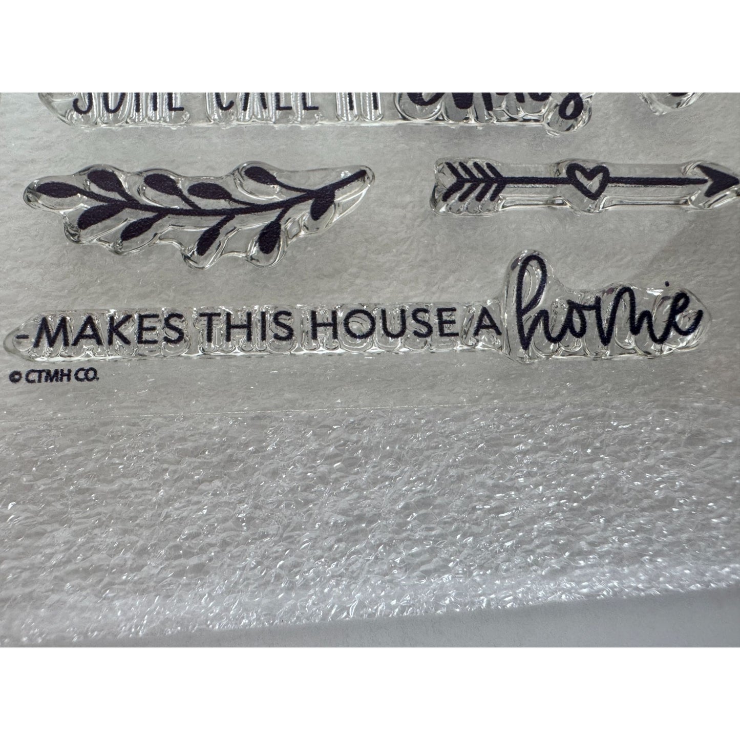 CTMH My Acrylix Acrylic Stamp Set Love You Most Family is Forever Chaos B1777