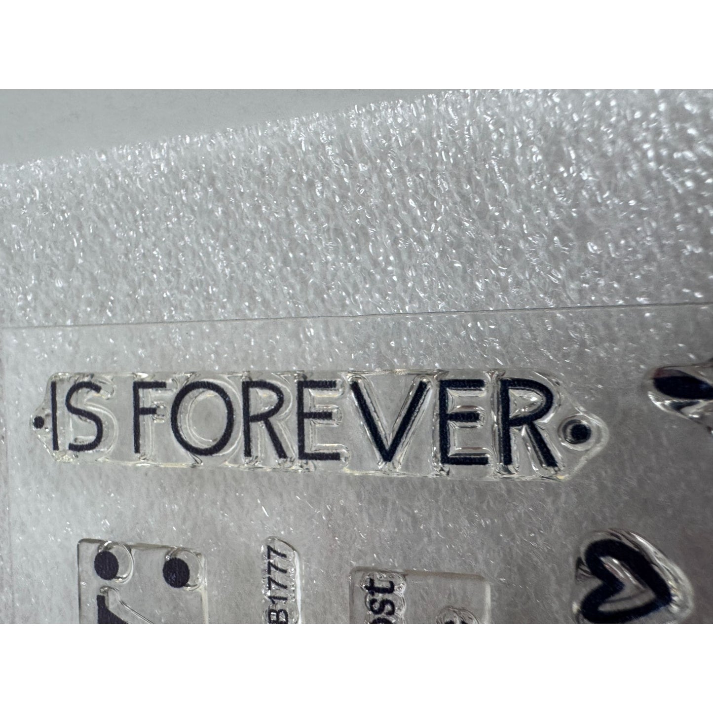 CTMH My Acrylix Acrylic Stamp Set Love You Most Family is Forever Chaos B1777