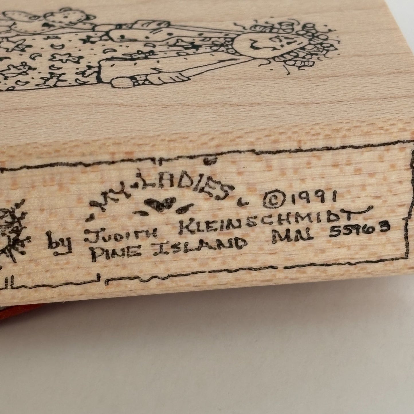 Judith Rubber Stamp Tired Mom My Ladies Frazzled Mother Teddy Bear Bedtime Funny