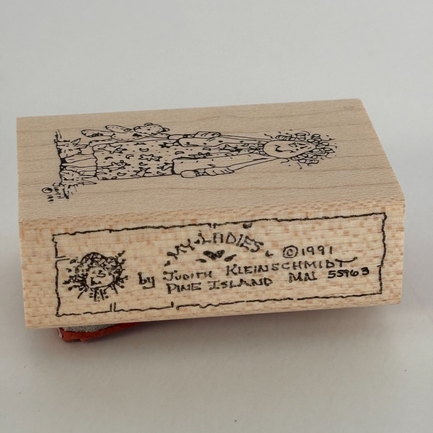 Judith Rubber Stamp Tired Mom My Ladies Frazzled Mother Teddy Bear Bedtime Funny