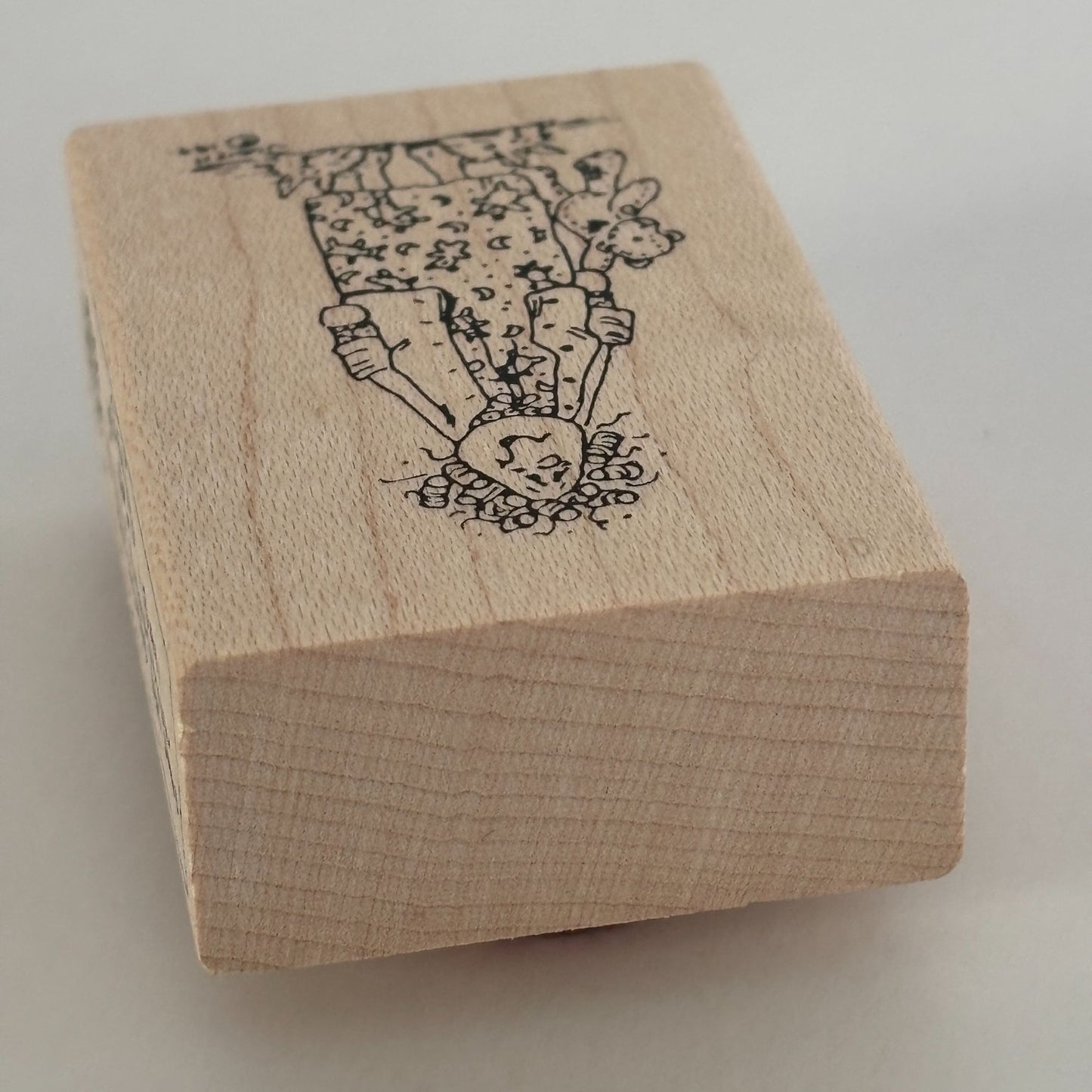 Judith Rubber Stamp Tired Mom My Ladies Frazzled Mother Teddy Bear Bedtime Funny