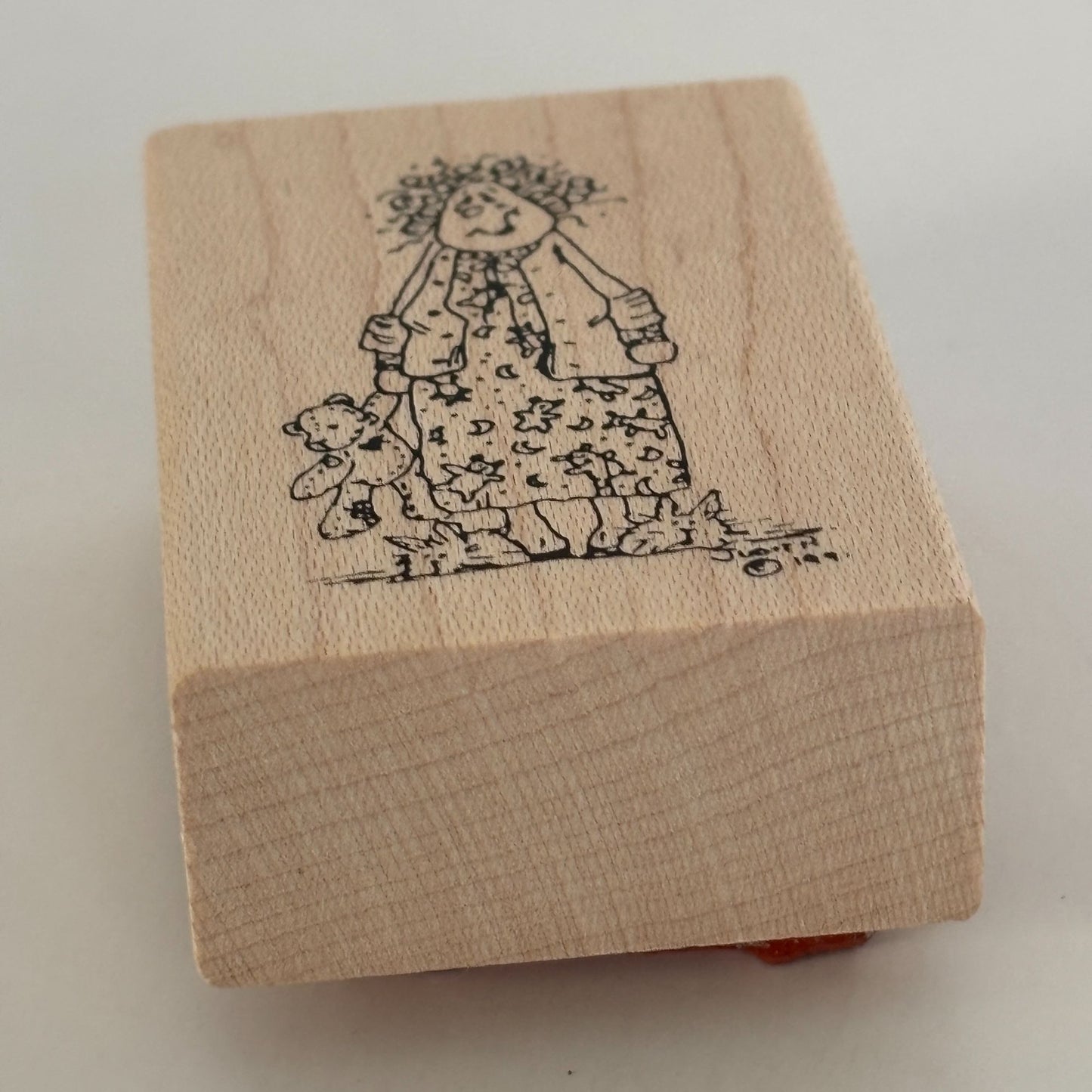 Judith Rubber Stamp Tired Mom My Ladies Frazzled Mother Teddy Bear Bedtime Funny