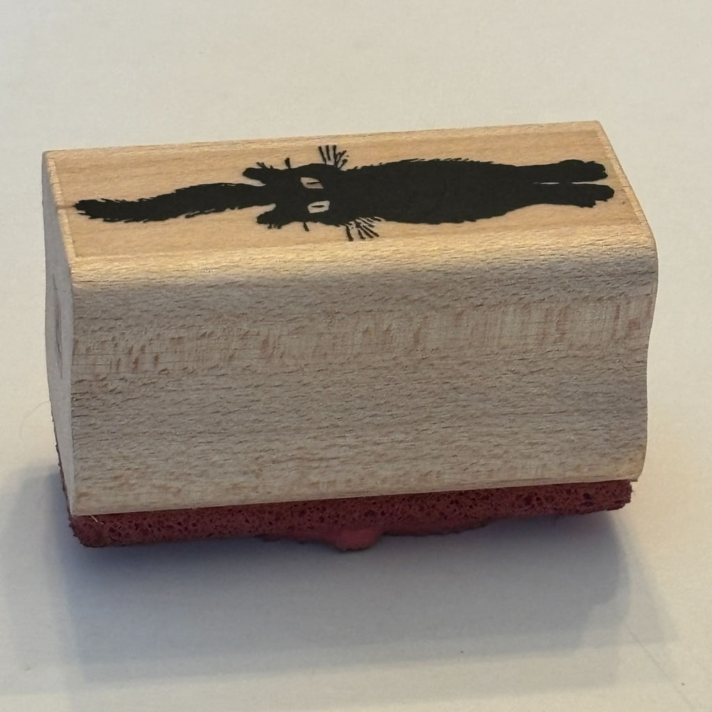 Picture Show Rubber Stamp Black Cat Silhouette Halloween Spooky Card Making Wood Mounted