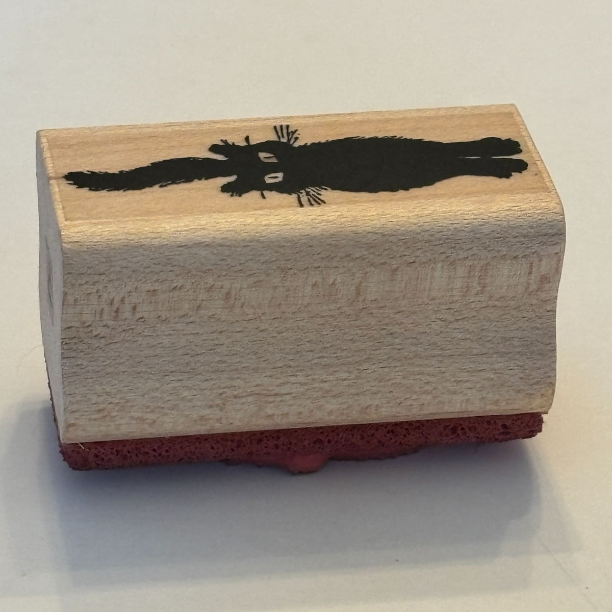 Picture Show Rubber Stamp Black Cat Silhouette Halloween Spooky Card Making Wood Mounted