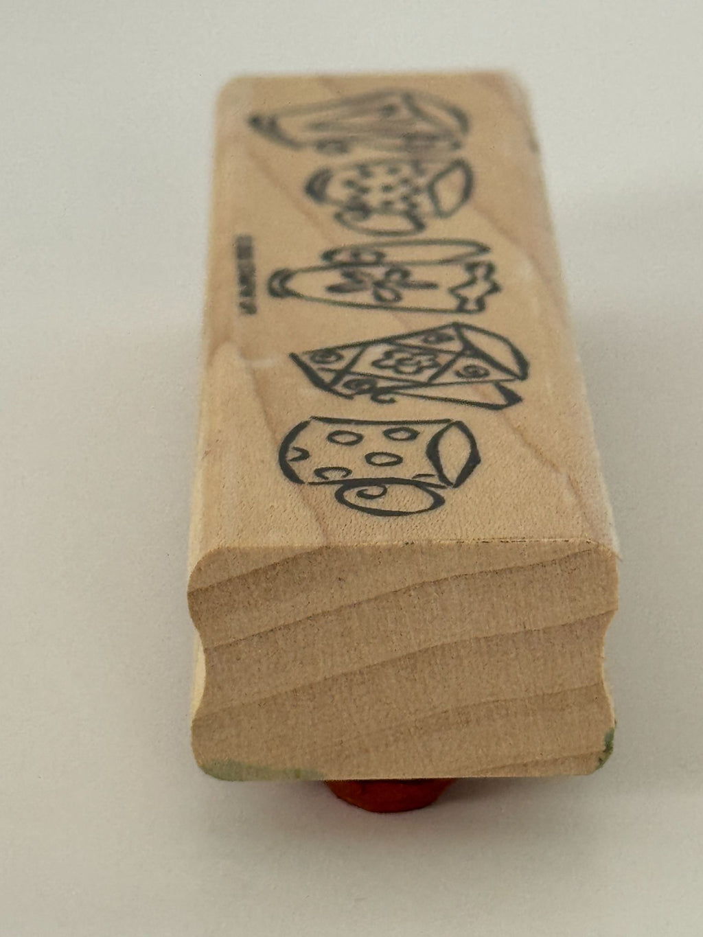 Stampin Up Rubber Stamp Teacup Border Coffee Mug Tea Cup Card Making Craft Wood