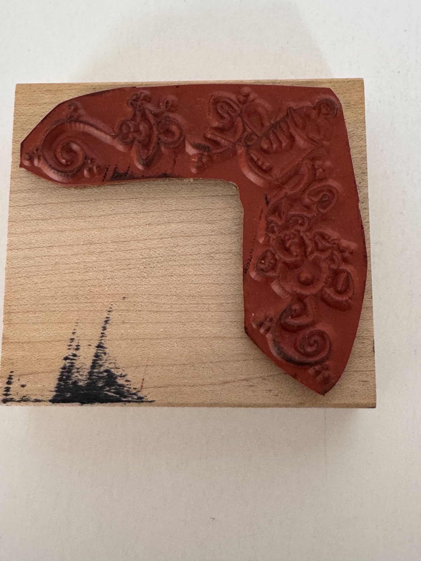 Heather Rubber Stamp Baby Design Corner Teddy Bear Bottle Diaper Pin Card Making