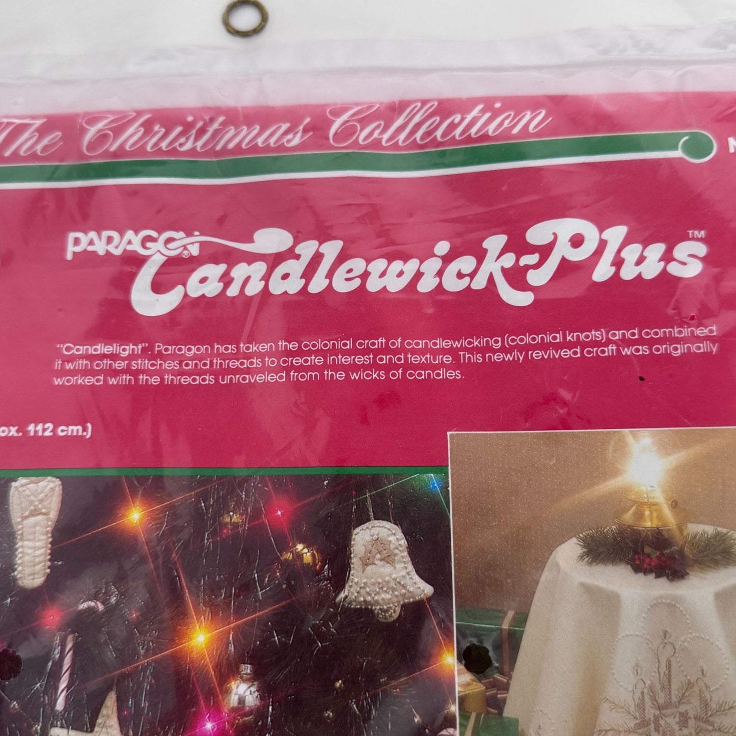 Paragon Needlecraft Christmas Skirt Kit Candlewick Needlework Vintage 44 inch