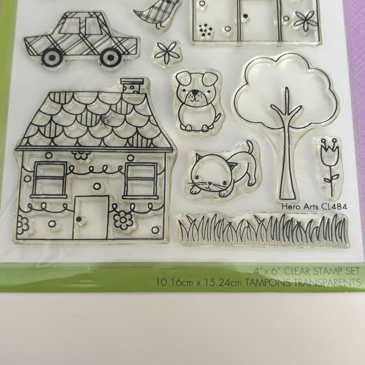 Hero Arts Poly Clear Stamp Set Whimsical House Real Estate Realtor Cardmaking 4x6 Photopolymer