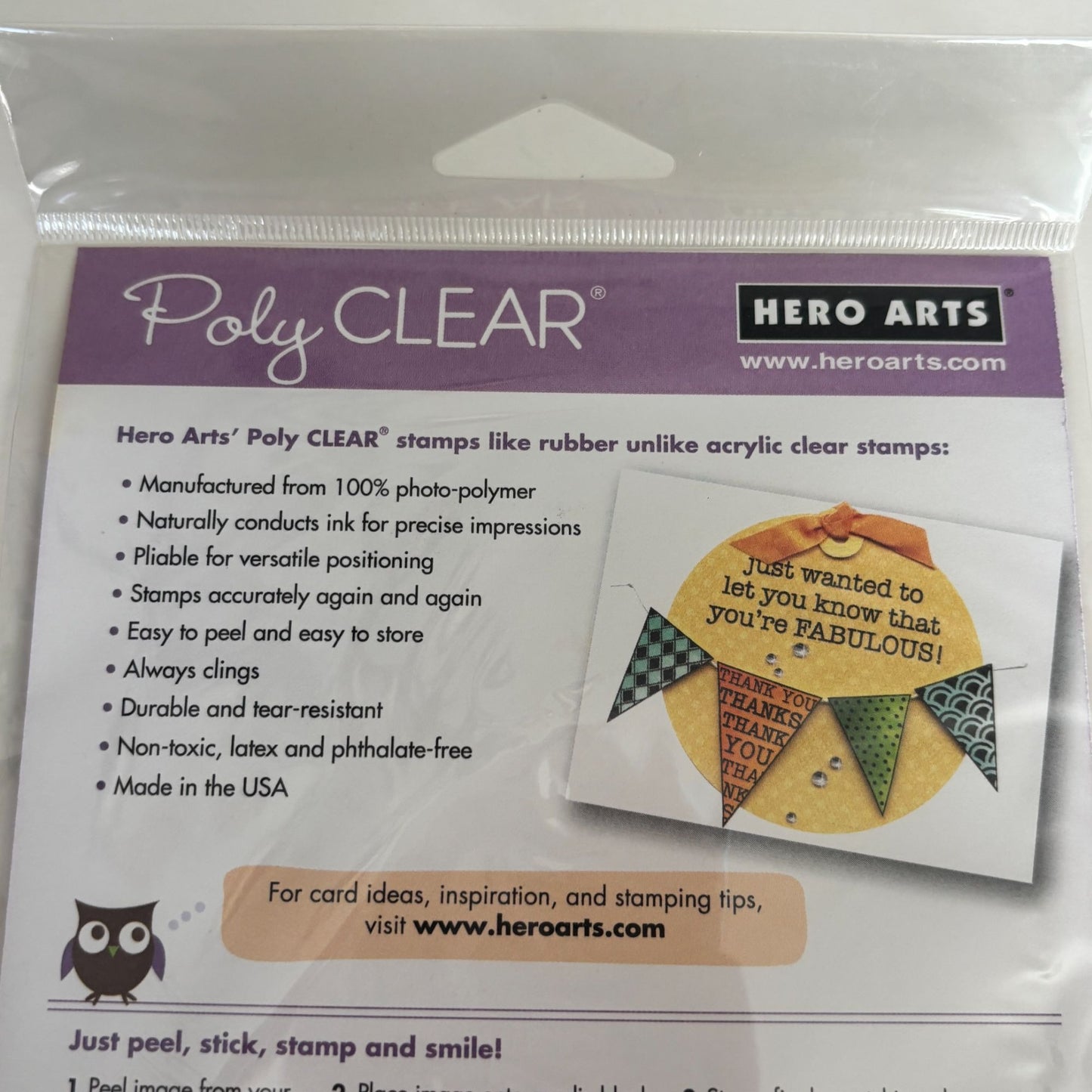 Hero Arts Poly Clear Stamp Set Whimsical House Real Estate Realtor Cardmaking 4x6 Photopolymer