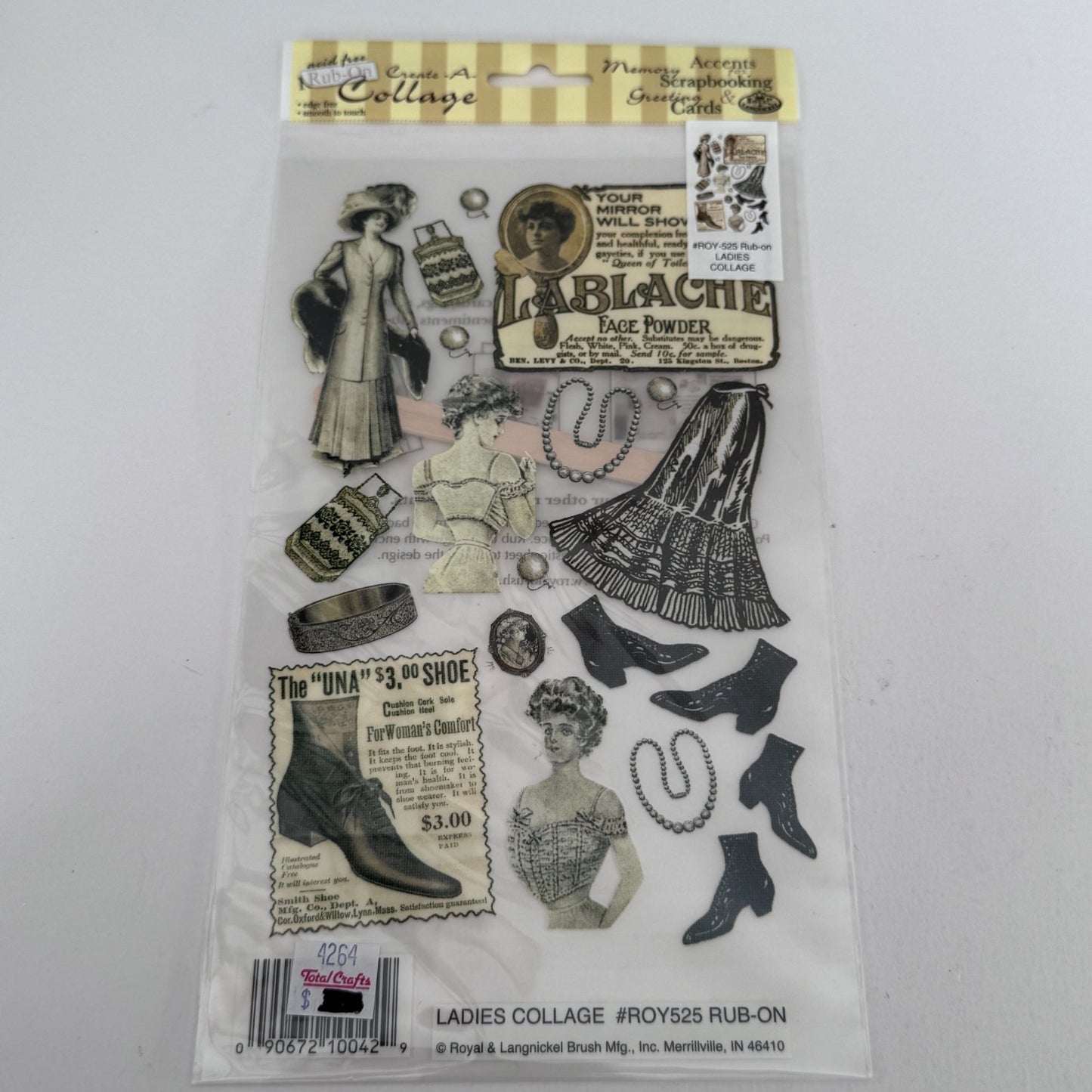 Royal and Langnickel Rub Ons Ladies Collage Victorian Fashion Ephemera Scrapbooking Junk Journal Scrapbooking