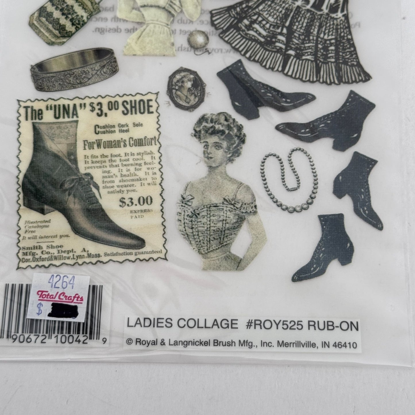 Royal and Langnickel Rub Ons Ladies Collage Victorian Fashion Ephemera Scrapbooking Junk Journal Scrapbooking