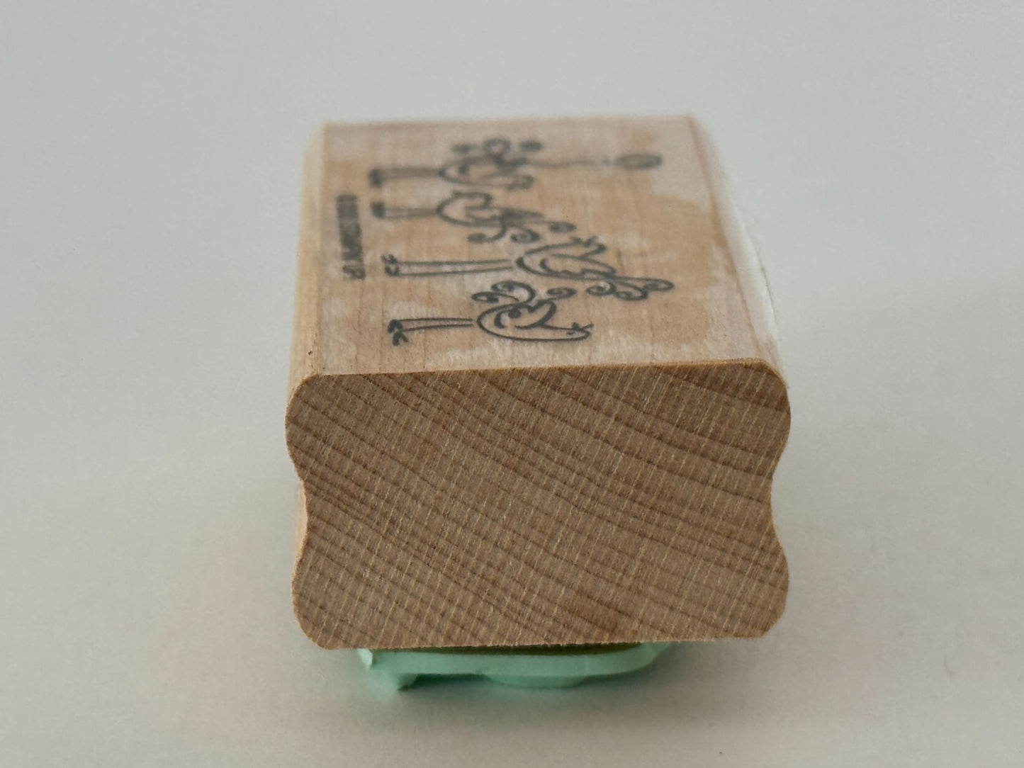 Stampin Up Rubber Stamps Happy Bird Day Birthday Pun Card Making Words Balloon