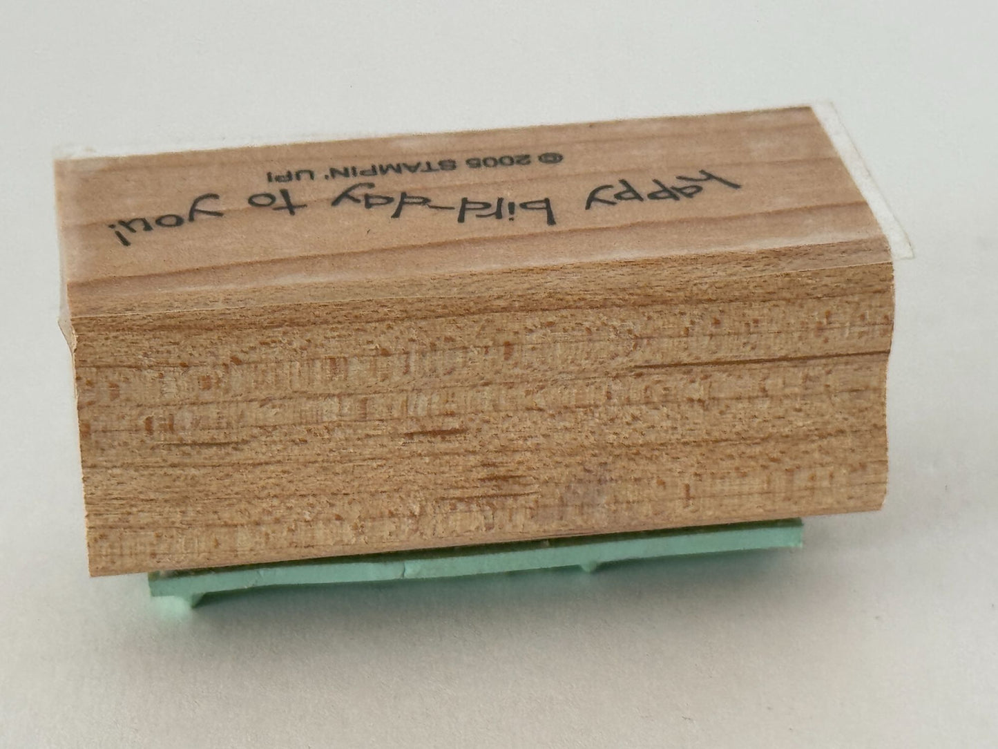 Stampin Up Rubber Stamps Happy Bird Day Birthday Pun Card Making Words Balloon