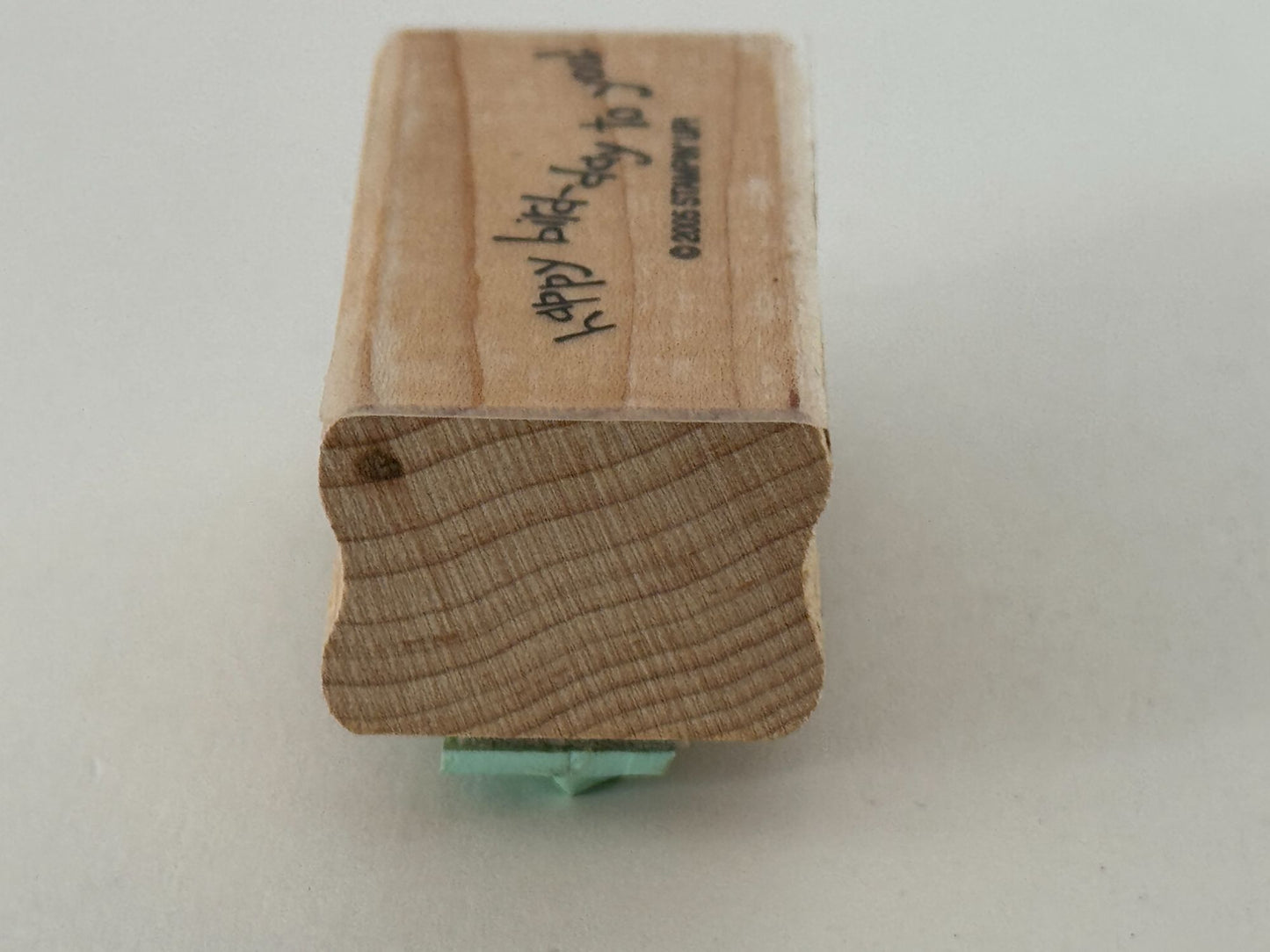 Stampin Up Rubber Stamps Happy Bird Day Birthday Pun Card Making Words Balloon