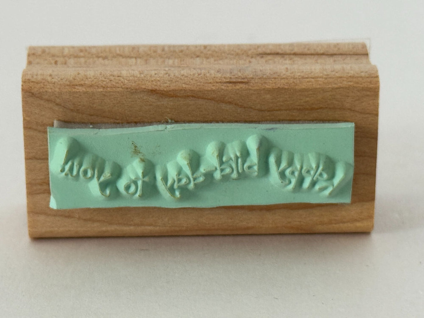 Stampin Up Rubber Stamps Happy Bird Day Birthday Pun Card Making Words Balloon