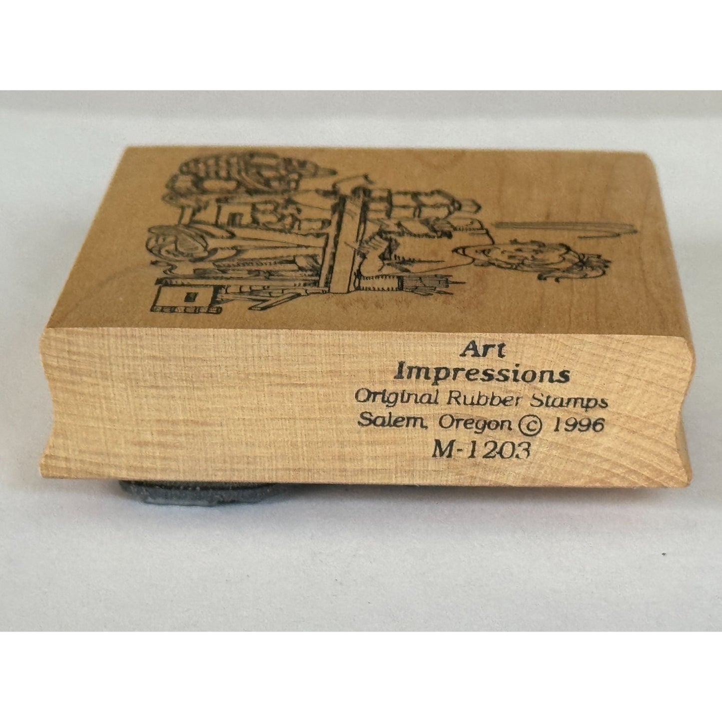 Art Impressions Rubber Stamp Crafter Messy Desk Working Mom Artist Card Maker